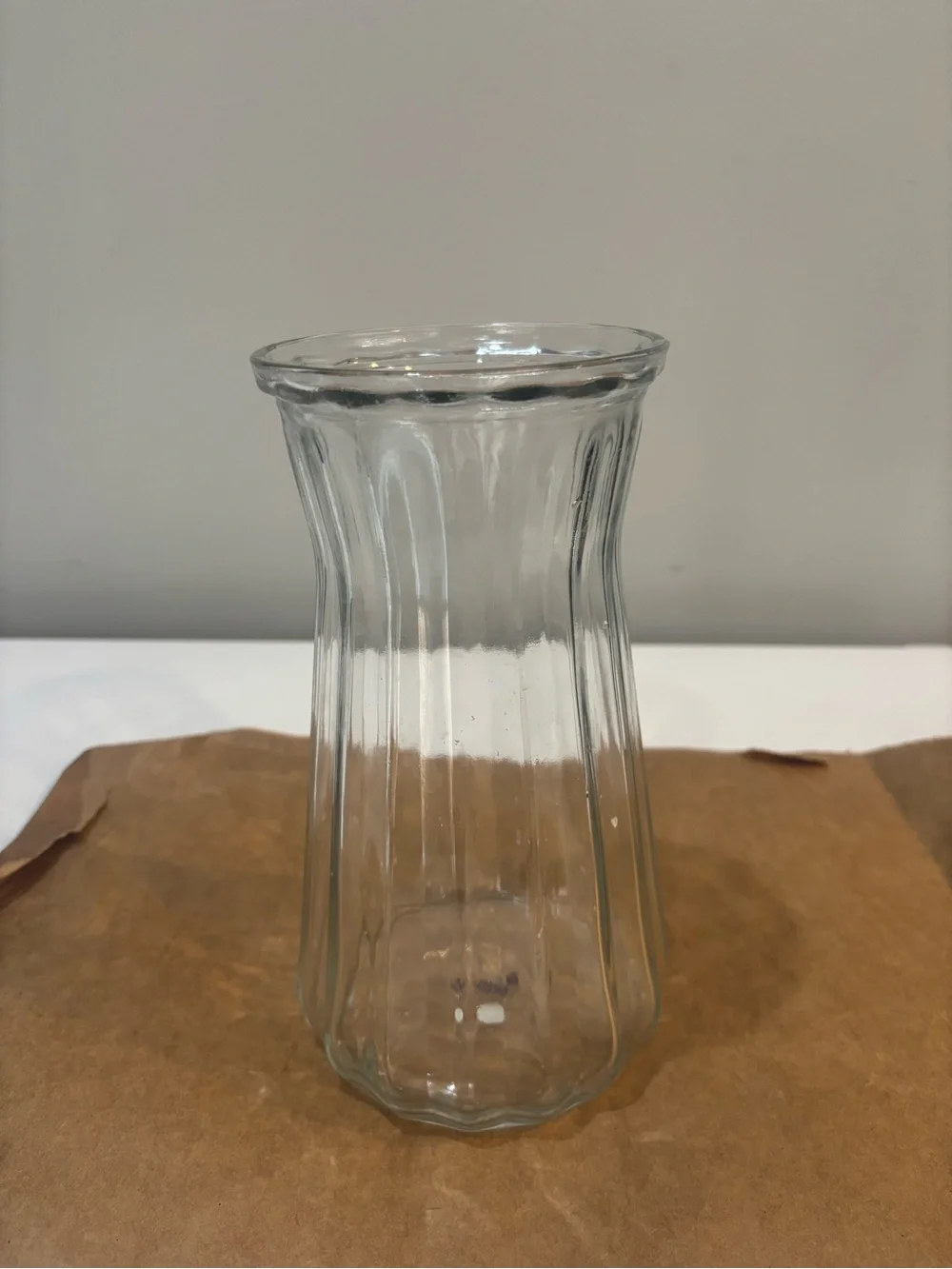 Clear Glass Flower Vase